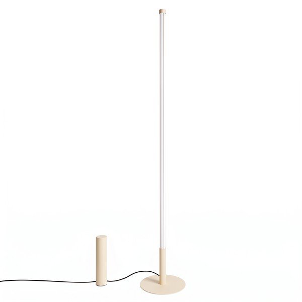 Bēša metāla LED stāvlampa (augstums 150 cm) TRANG – Thoro