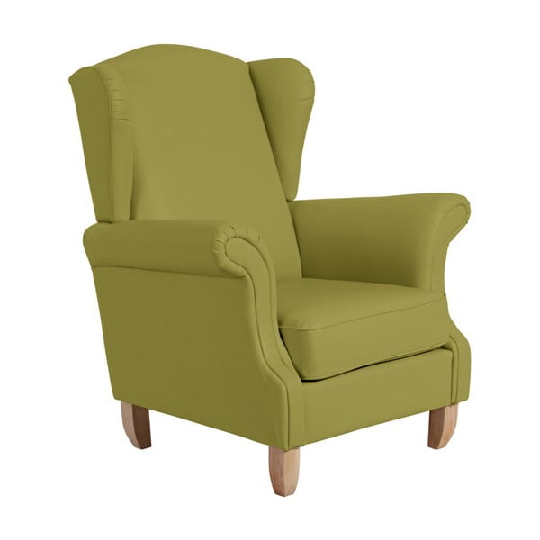 Max Winzer Verita Leather zaļš ādas imitācijas krēsls