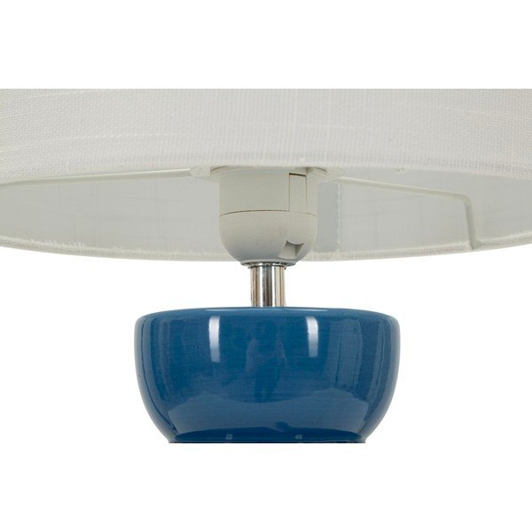 Balta/zila keramikas galda lampa ar auduma abažūru (augstums 46 cm) Torr – Mauro Ferretti-image-4