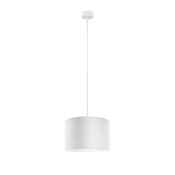 Balta piekaramā lampa ar baltu kabeli Sotto Luce Mika 1S, ⌀ 25 cm