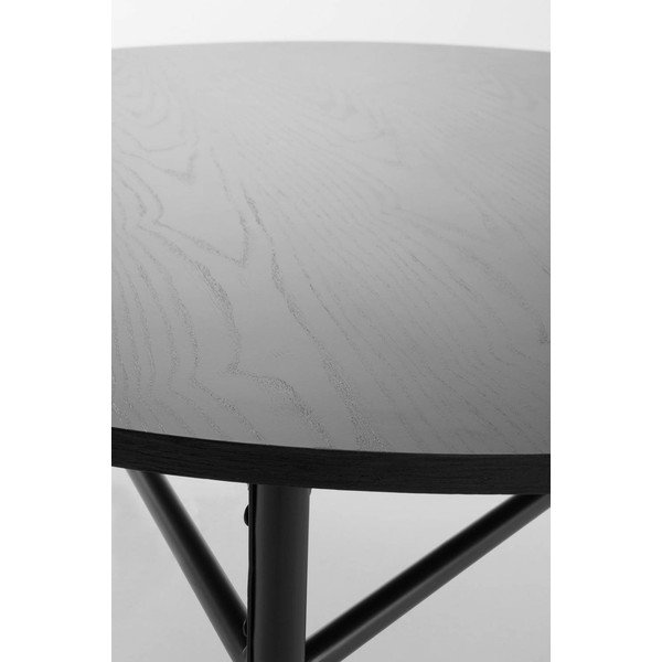 Melns metāla apaļš žurnālgaldiņš ø 100 cm Valley – Jotex-image-3