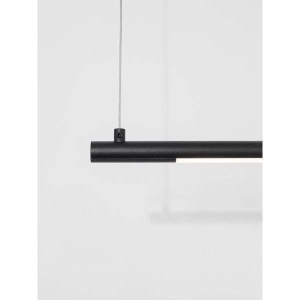 Matēti melna alumīnija LED piekaramā lampa Elettra – Nova Luce-image-3