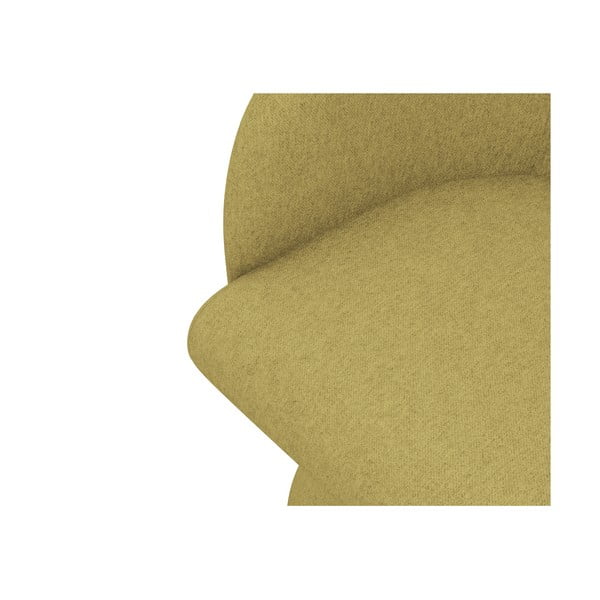 Dzeltens polsterēts ēdamistabas krēsls Kanoa – Makamii-image-4