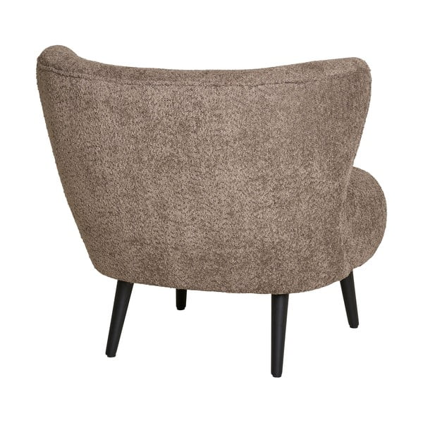 Brūns atpūtas krēsls no buklē auduma Covelo – House Nordic-image-3