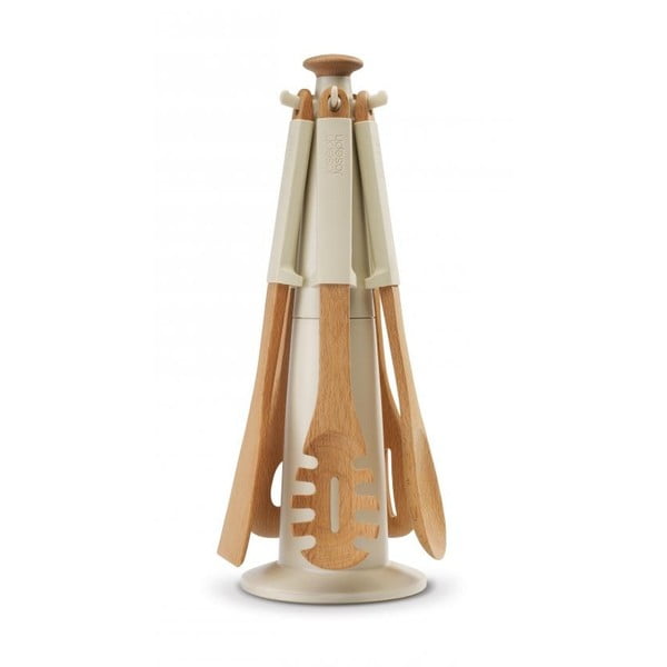 Elevate Koka karuseļveida darbarīku statīvs, bēšs-image-2