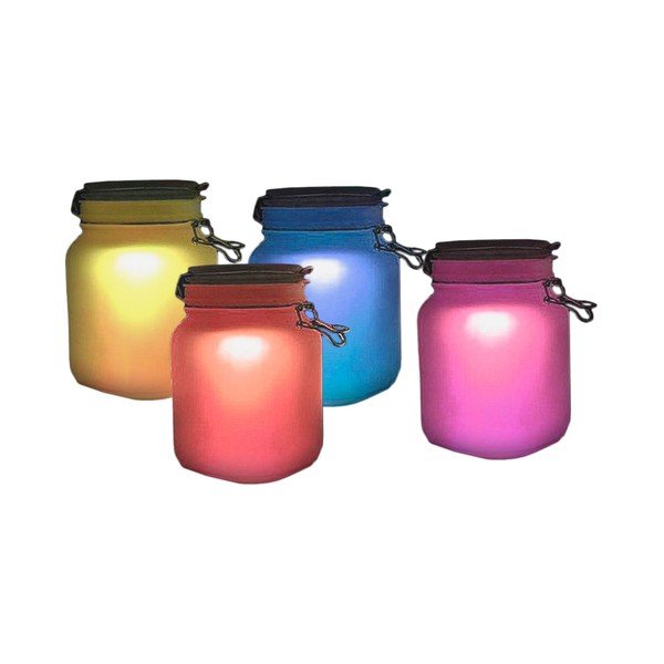 4 saules dārza lampu komplekts ADDU pudeļu displejs