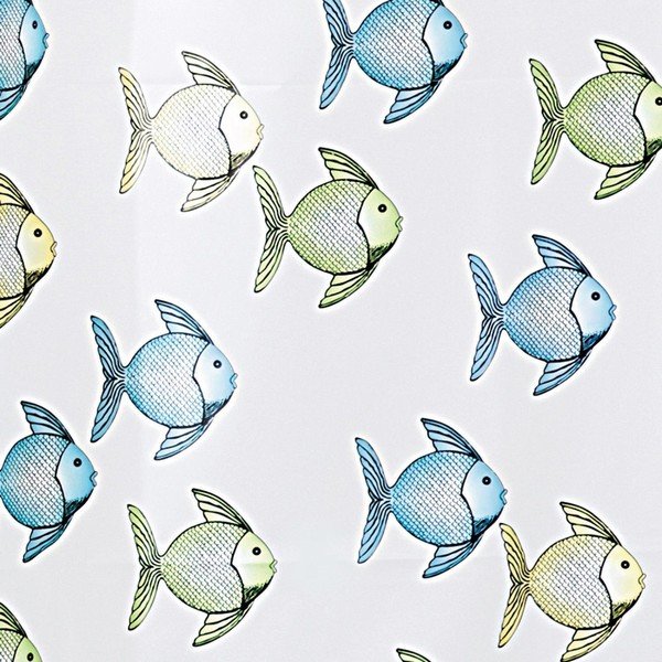 Dušas aizkars InterDesign Fishy, 180 x 200 cm-image-1
