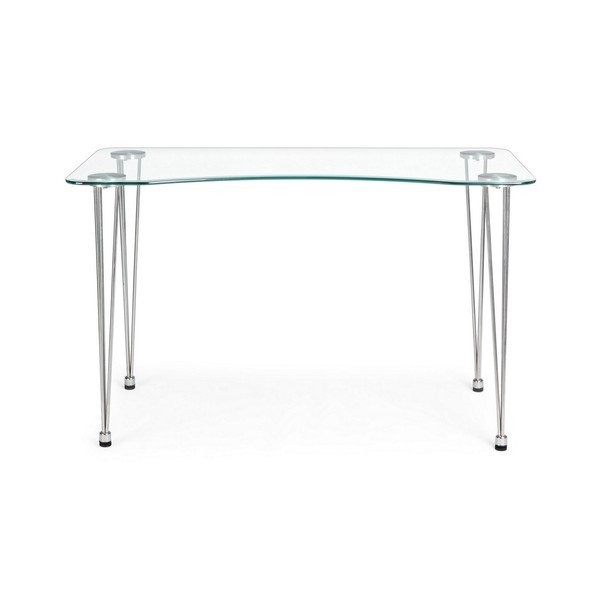 Darba galds ar stikla galda virsmu 60x120 cm Rondo – Bizzotto-image-4