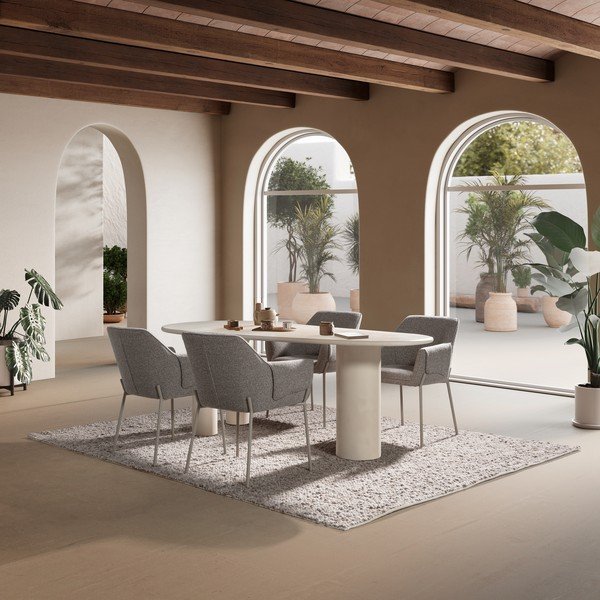 Ēdamgalds ar akmens imitāciju 100x201 cm Daila – MOME-image-2