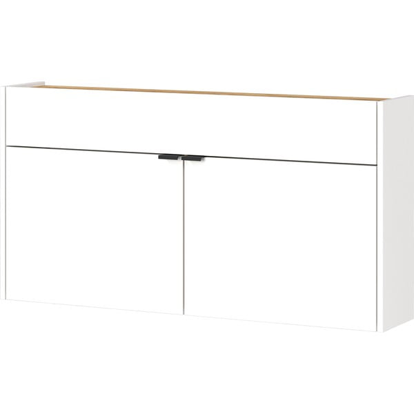 Balts skapītis ar ozolkoka imitāciju 110x57x22 cm Ameca – Germania-image-2