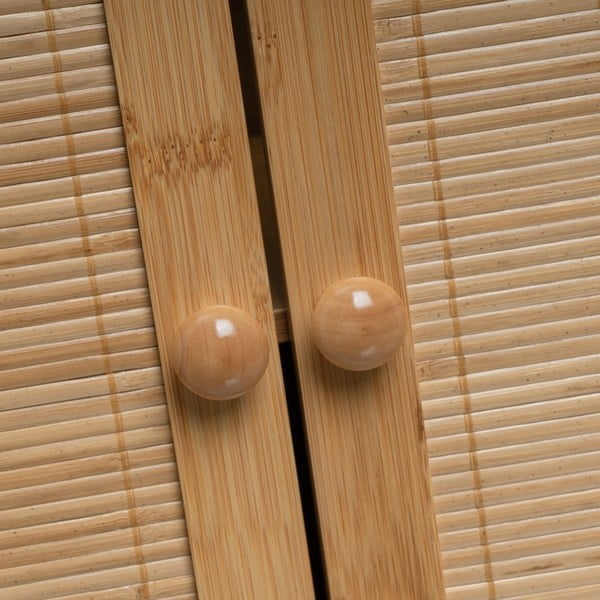 Dabīga toņa bambusa skapītis zem izlietnes 63x60 cm – Casa Selección-image-1