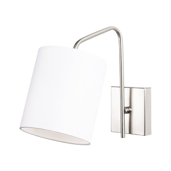 Balta/sudraba krāsas sienas lampa Ve – Opviq lights