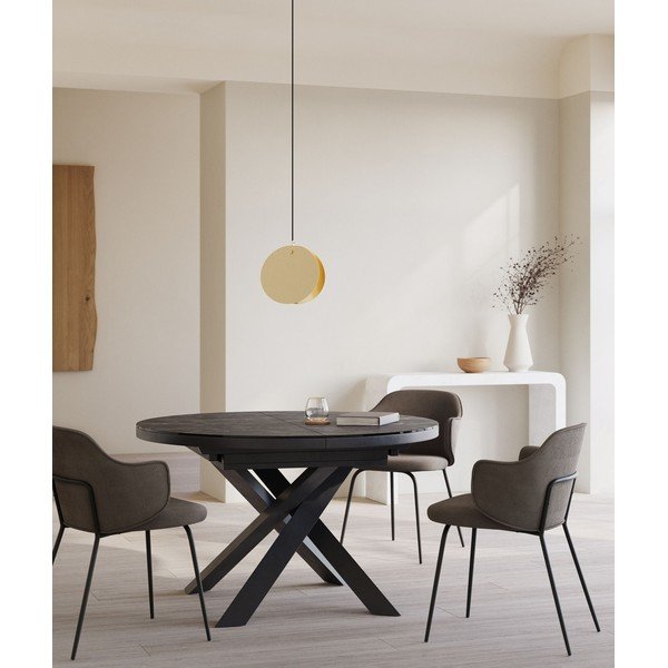 Zelta krāsas piekaramā lampa ar metāla abažūru Monica – Kave Home-image-3