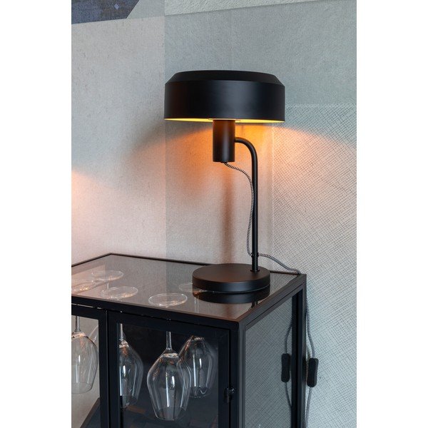 Melna galda lampa Landon – White Label-image-1