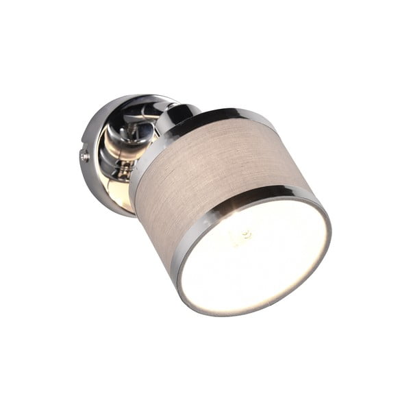 Bēša/sudraba krāsas sienas lampa ø 10 cm Arosa – Trio-image-1