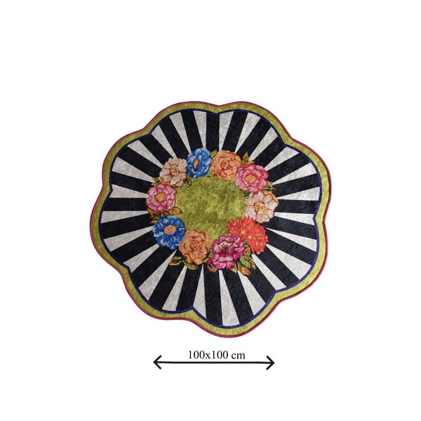 Vannas istabas paklājiņš ø 100 cm Loan – Foutastic-image-3