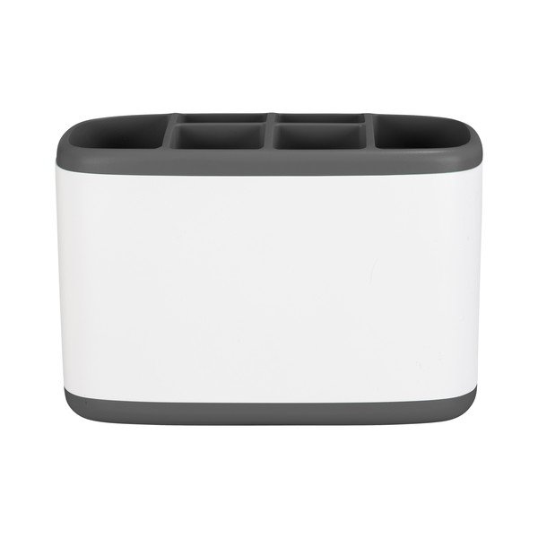 Balts plastmasas vannas istabas organizators kosmētikai – Wenko-image-3