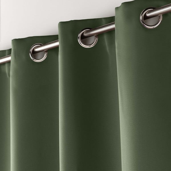 Haki gaismu necaurlaidīgs aizkars 135x280 cm Occult – douceur d'intérieur-image-1