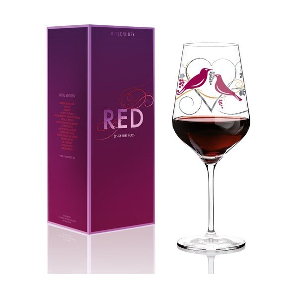 Sarkanā vīna glāze no kristāla stikla Ritzenhoff Anissa Mendil, 580 ml-image-1