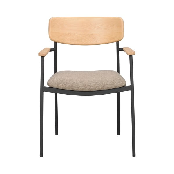 Bēši/dabīga toņa pusdienu krēsli (2 gab.) Maymont – Rowico-image-2