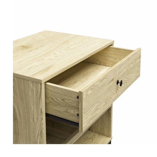 Dabīga toņa vīna skapis no priedes koka 6 pudelēm, 60x83 cm Tamlin – Queer Eye-image-4