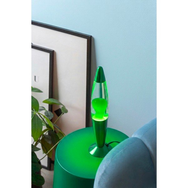 Zaļa stikla lavas lampa (augstums 35,5 cm) Funky Rocket Lava – Leitmotiv-image-1