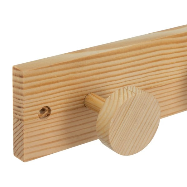 Dabīga toņa priedes masīvkoka sienas pakaramais 40 cm Anillos – Casa Selección-image-1