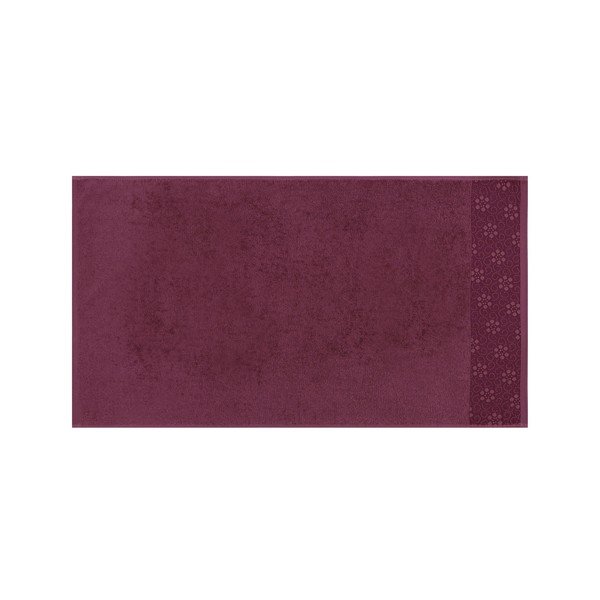 2 tumši sarkanu tīrās kokvilnas dvieļu komplekts Grande, 50 x 90 cm-image-4
