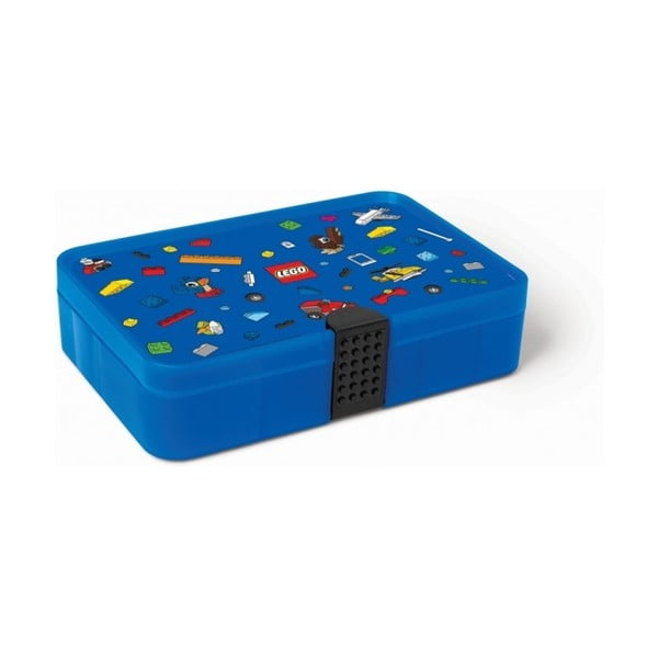 Zila uzglabāšanas kaste ar LEGO® Iconic nodalījumiem