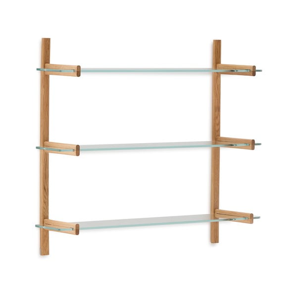 Stikla plaukts moduļu plauktu sistēmai (3 gab.) 110x1 cm Sitra – Kave Home-image-2