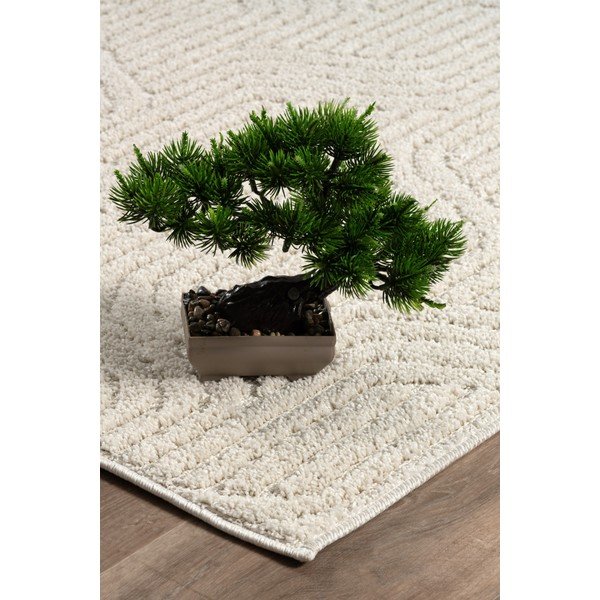 Krēmkrāsas mazgājams paklājs 150x230 cm Loopy – Mila Home-image-2