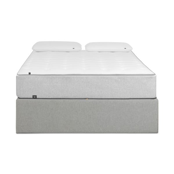 Melna polsterēta divvietīga gulta ar veļas kasti/bez galvgaļa 140x190 cm Matters – Kave Home-image-4