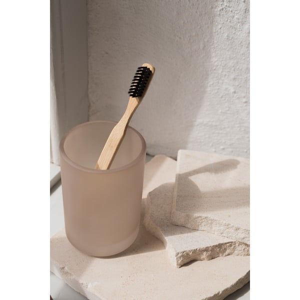 Bēšs stikla trauks zobu birstei Modest – Mette Ditmer Denmark-image-1