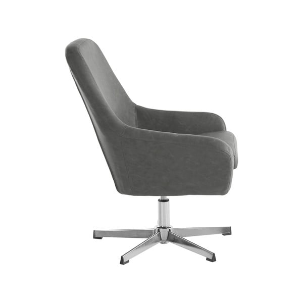 Pelēks mākslīgās ādas krēsls Naomi – Støraa-image-2