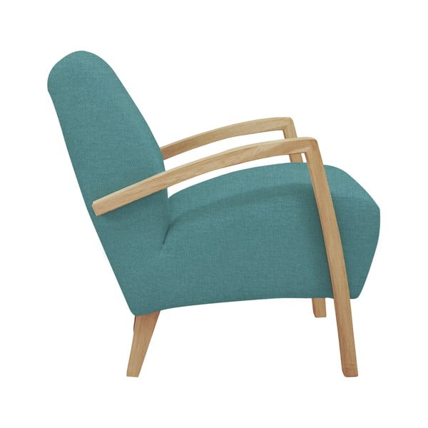 Gaiši zils krēsls ar gaišām kājām Windsor & Co Sofas Luna-image-1