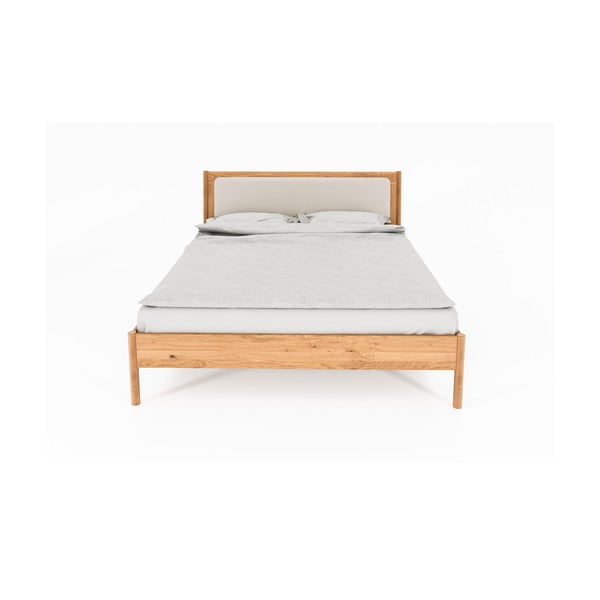 Divguļamā ozolkoka gulta ar polsterētu galvgali 180x200 cm Pola – The Beds-image-4