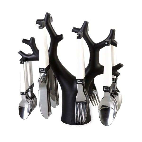 24 daļu galda piederumu komplekts ar statīvu Vialli Design-image-2