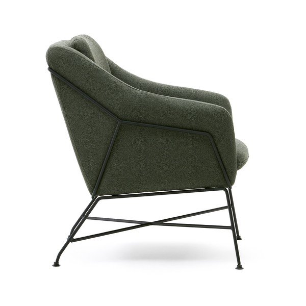 Zaļš atpūtas krēsls Brida – Kave Home-image-3