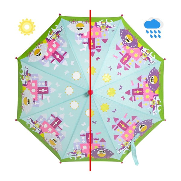 Ambiance Pasaku princese mainās krāsas lietussargs bērniem, ⌀ 70 cm