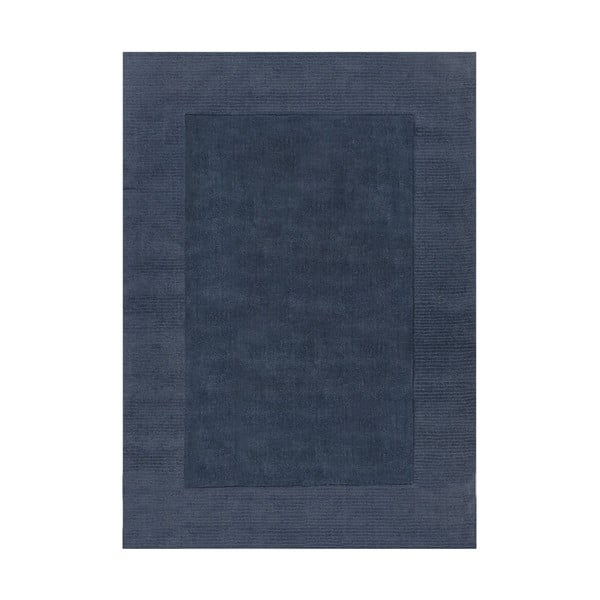 Tumši zils vilnas paklājs Flair Rugs Siena, 160 x 230 cm