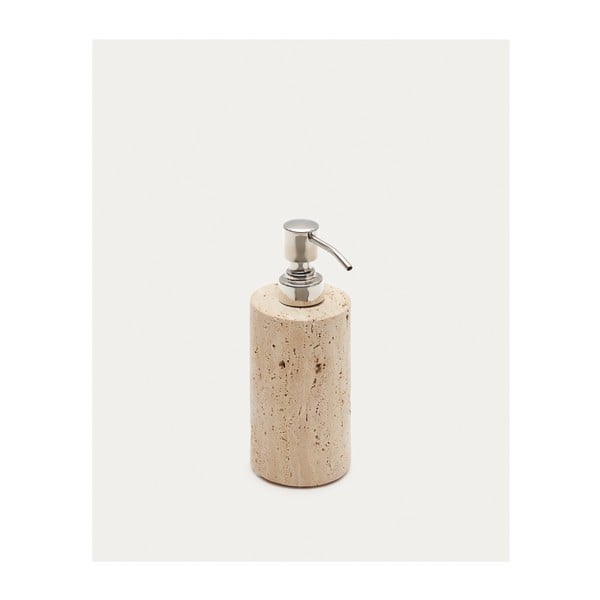 Bēšs akmens ziepju dozators Macre – Kave Home-image-2