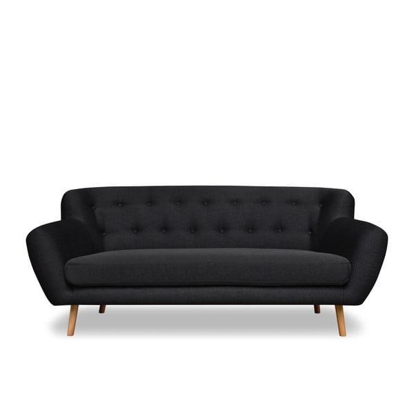 Antracīta pelēks trīsvietīgs dīvāns Cosmopolitan Design London, 192 cm