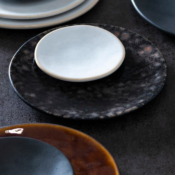 Pelēka keramikas šķīvis Costa Nova Roda Iris, ⌀ 28 cm-image-1