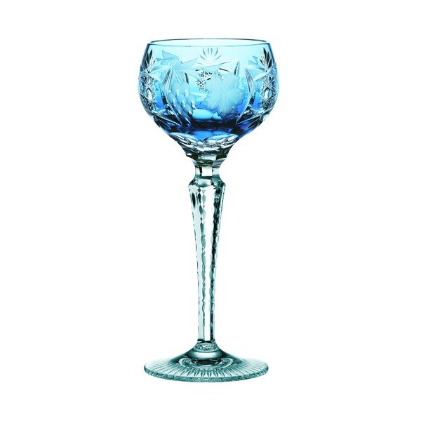 Tirkīza zila vīna glāze no kristāla stikla Nachtmann Traube Wine Hock Aquamarine, 230 ml