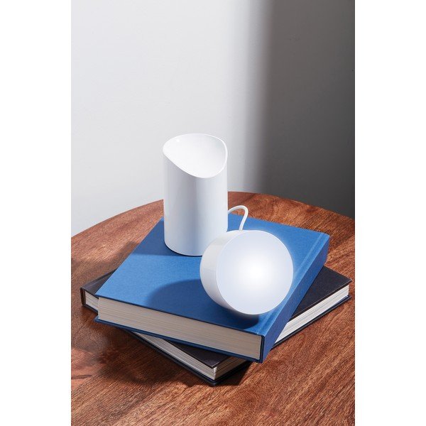 Balta LED galda lampa (augstums 14 cm) Orbe – Lexon-image-2