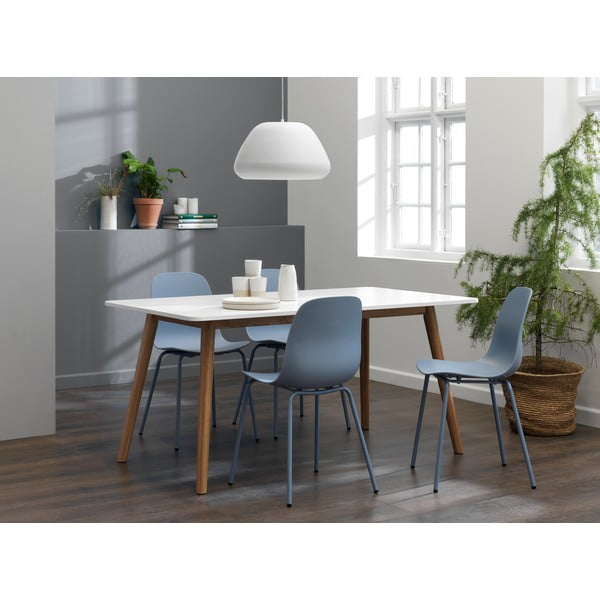 2 pelēkzilu krēslu komplekts Unique Furniture Whitby-image-1