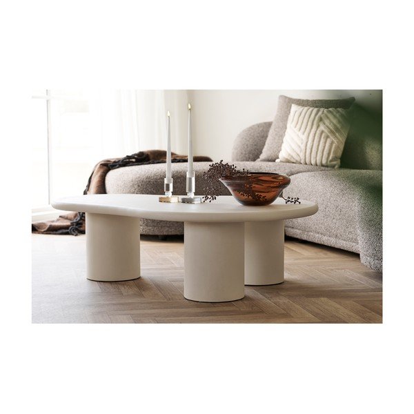 Gaiši pelēks žurnālgaldiņš 80x120 cm Palmera – House Nordic-image-4