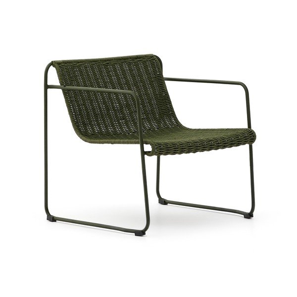 Zaļš metāla dārza atpūtas krēsls Maurina – Kave Home