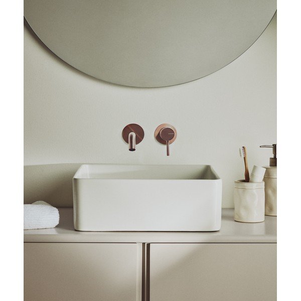 Balta keramikas izlietne 36,5x36,5 cm Ovara – Kave Home-image-1