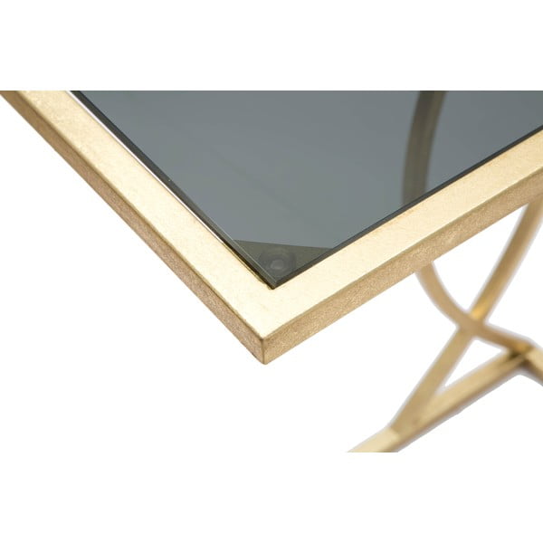 Sānu galdiņš ar stikla galda virsmu 25.5x45.5 cm Glam – Mauro Ferretti-image-3